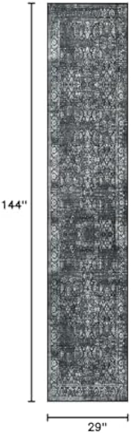 Vintage Washable Non‑Slip Long Runner Rug
