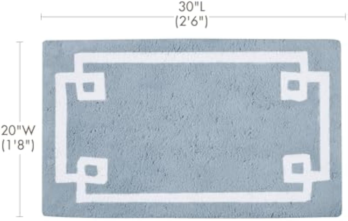 Plush Cotton Absorbent Non‑Slip Bathroom Bath Rug