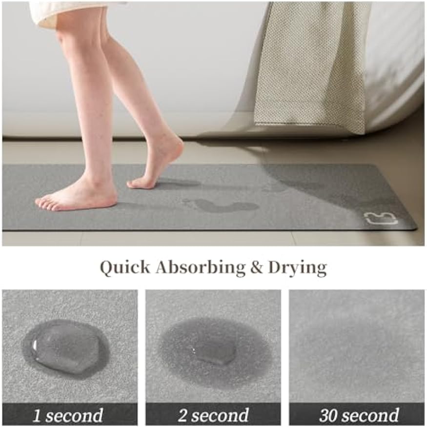 Absorbent Non‑Slip Long Diatomite Bathroom Runner