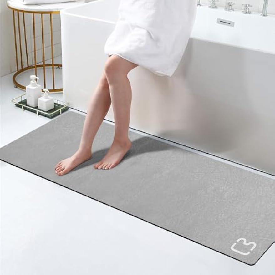 Absorbent Non‑Slip Long Diatomite Bathroom Runner