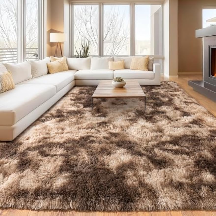 Thick Plush Shaggy Indoor Area Rug