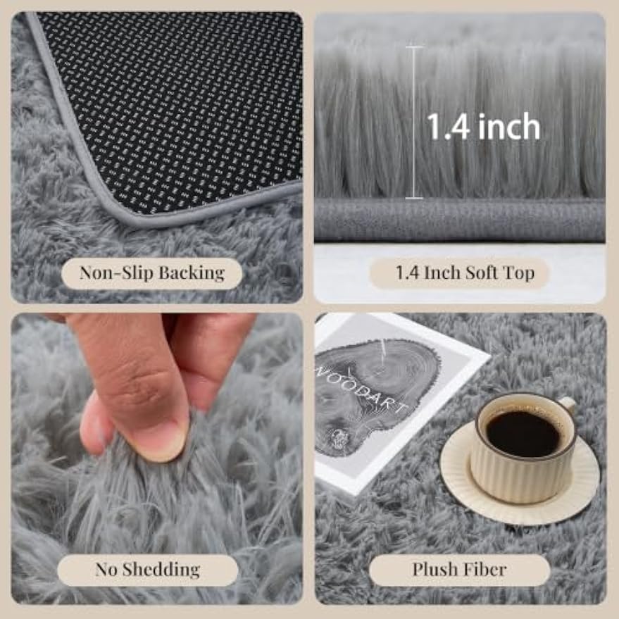 Soft Plush Shaggy Indoor Area Rug