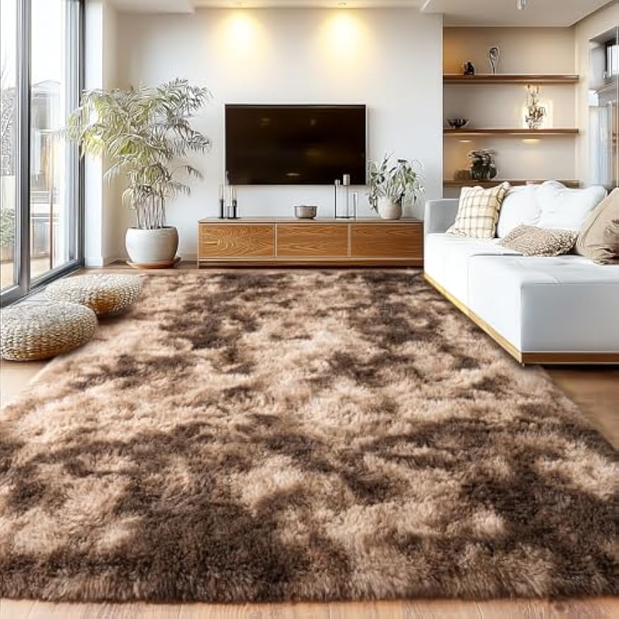 Thick Plush Shaggy Indoor Area Rug