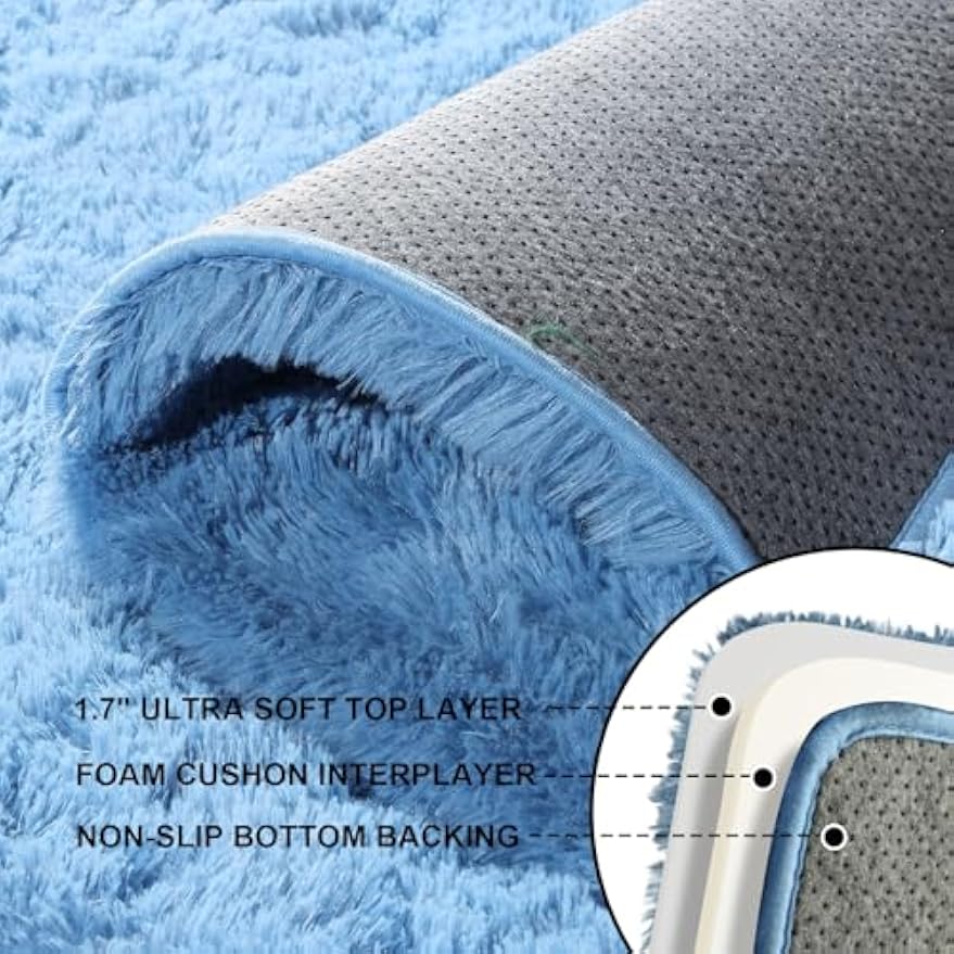Large Fluffy Soft Indoor Area Rug
