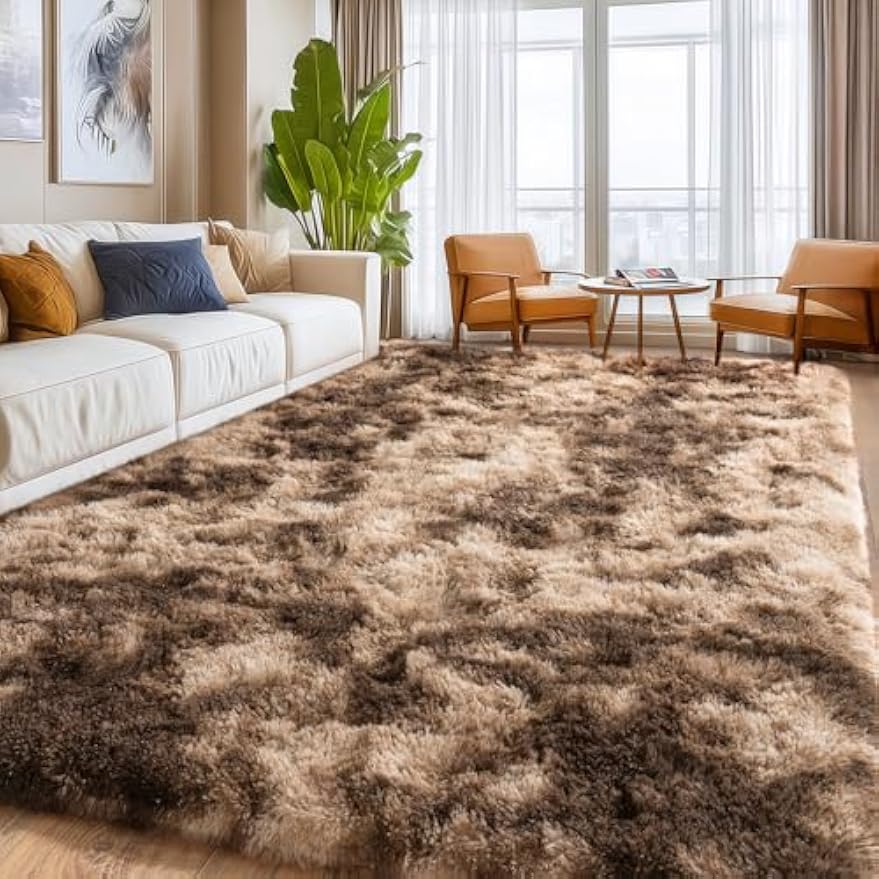 Thick Plush Shaggy Indoor Area Rug