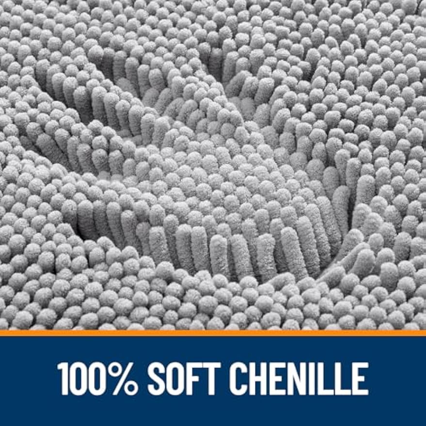 Soft Chenille Absorbent Large Bathroom Rug