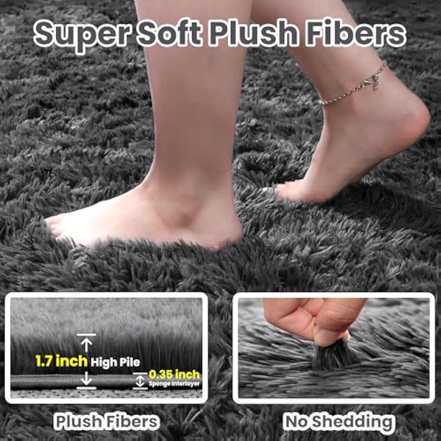 Thick Soft Plush Shaggy Area Rug
