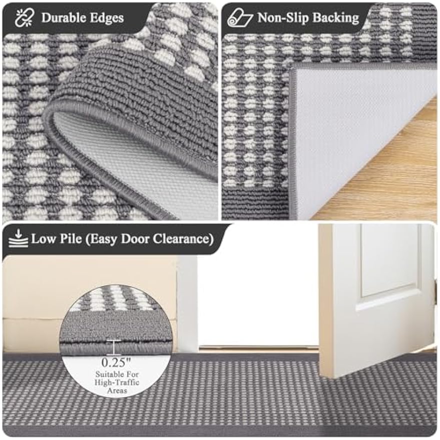 Durable Washable Non‑Slip Hallway Runner Rug