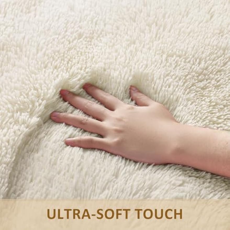 Large Non‑Slip Fluffy Shaggy Area Rug