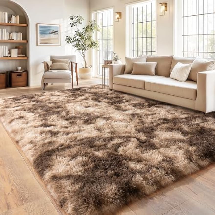 Thick Plush Shaggy Indoor Area Rug