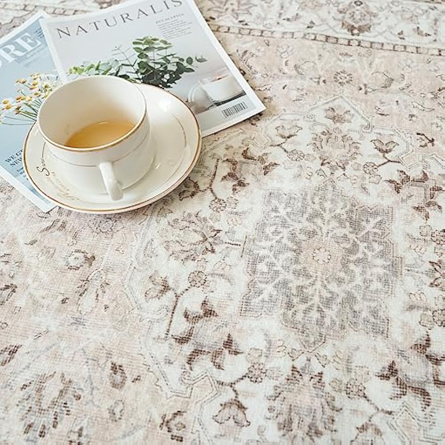 Vintage Washable Non‑Slip Hallway Runner Rug