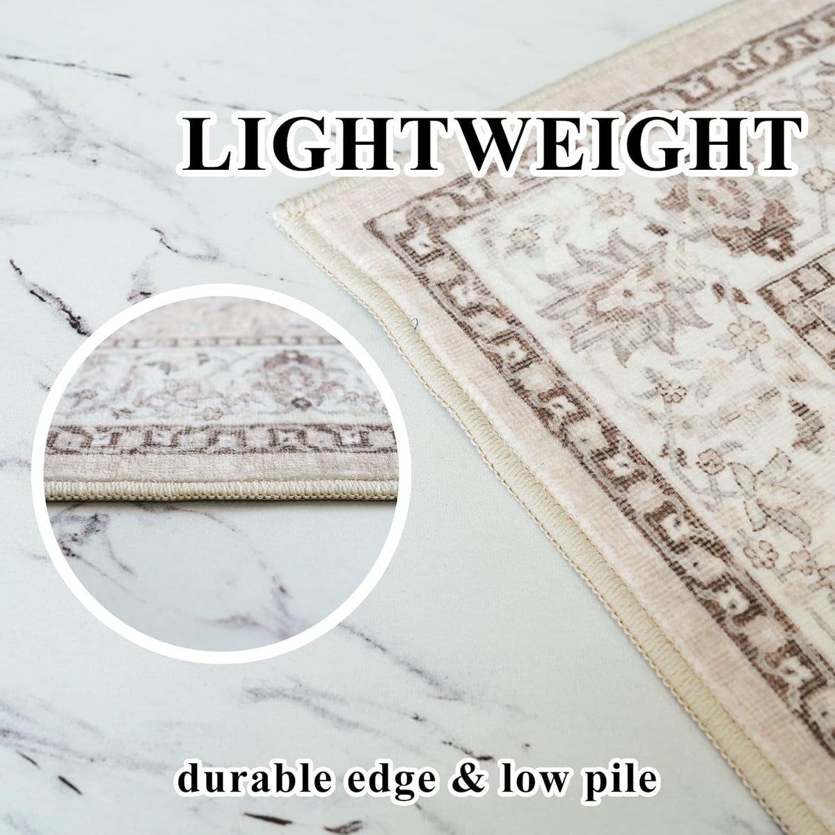 Vintage Washable Non‑Slip Hallway Runner Rug