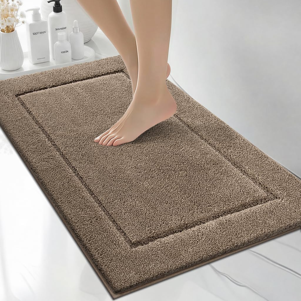 Absorbent Non‑Slip Washable Bathroom Bath Mat