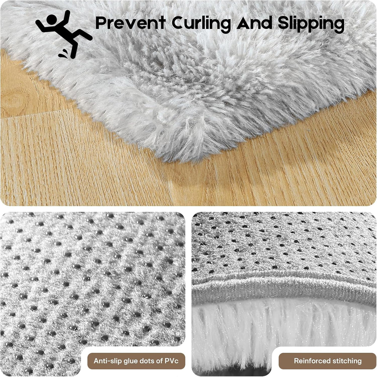 Soft Fluffy Tie‑Dye Indoor Area Rug