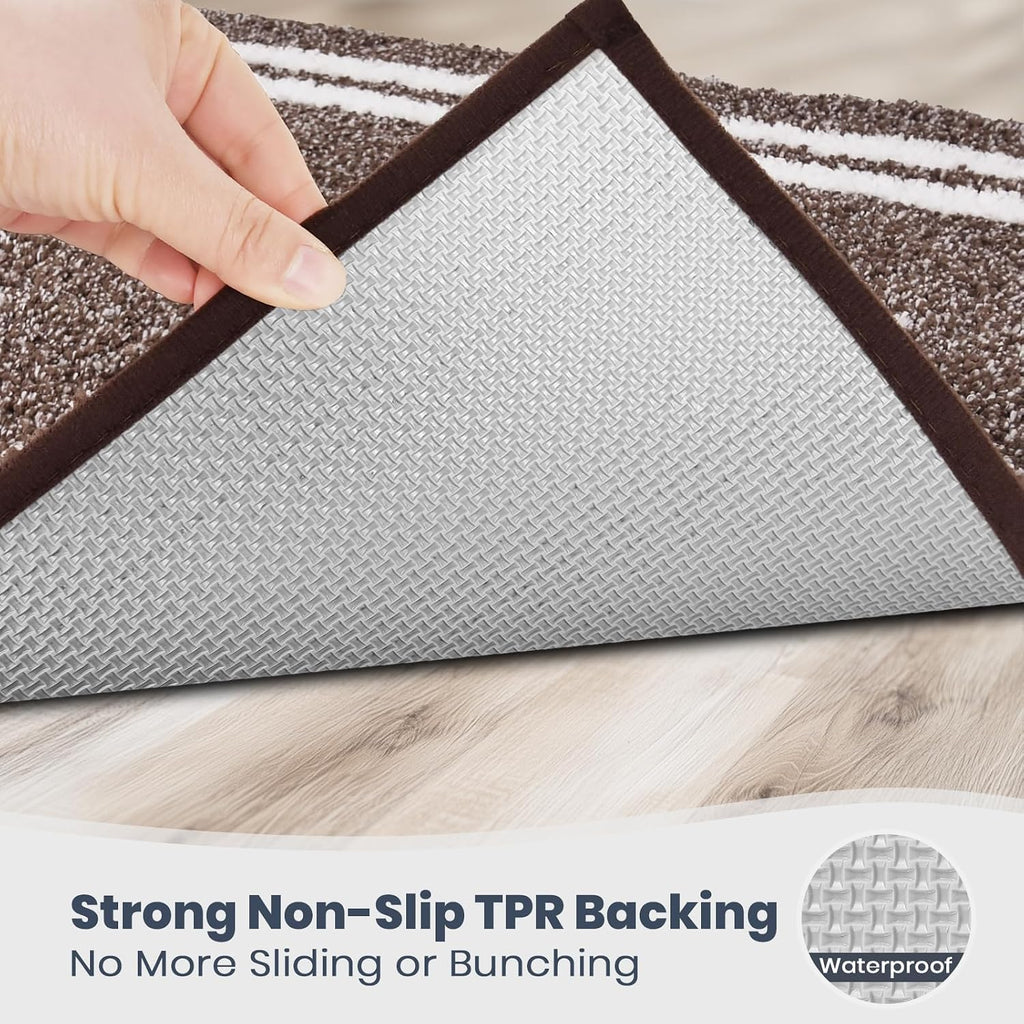 Absorbent Non‑Slip Washable Bathroom Bath Mat