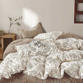 Vintage Cotton Queen Duvet Cover Bedding Set
