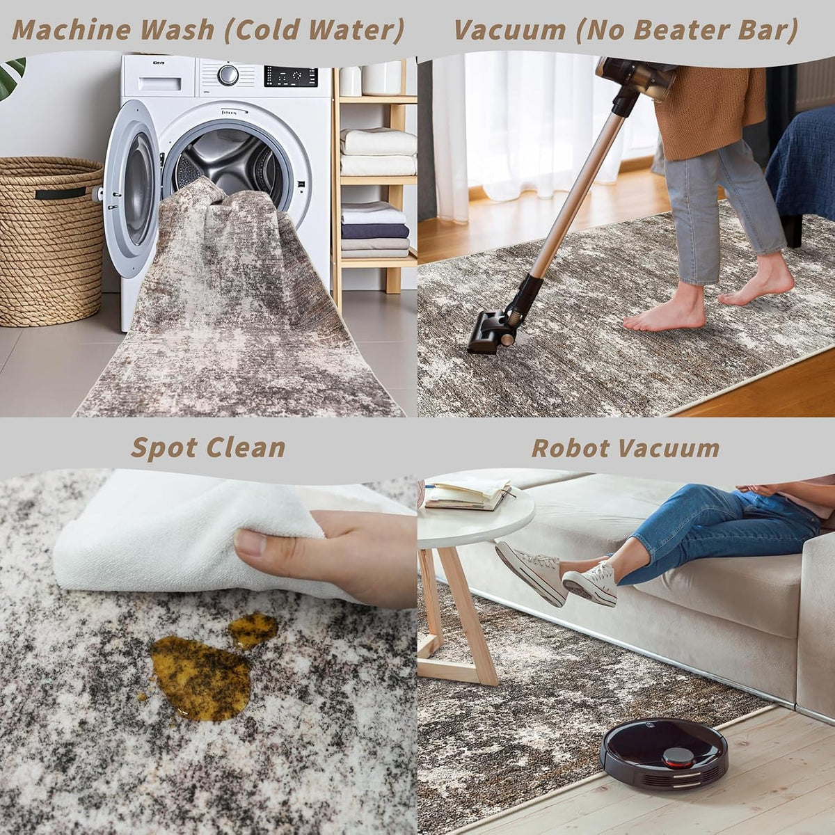 Washable Non‑Slip Long Hallway Runner Rug