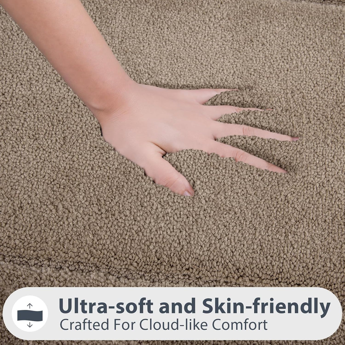 Absorbent Non‑Slip Washable Bathroom Bath Mat