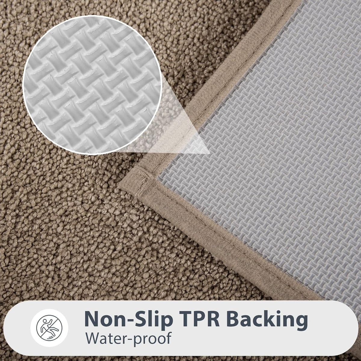 Absorbent Non‑Slip Washable Bathroom Bath Mat