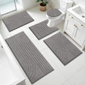 Plush Absorbent Non‑Slip Bathroom Rug Set