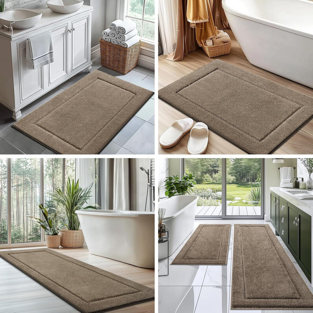 Absorbent Non‑Slip Washable Bathroom Bath Mat