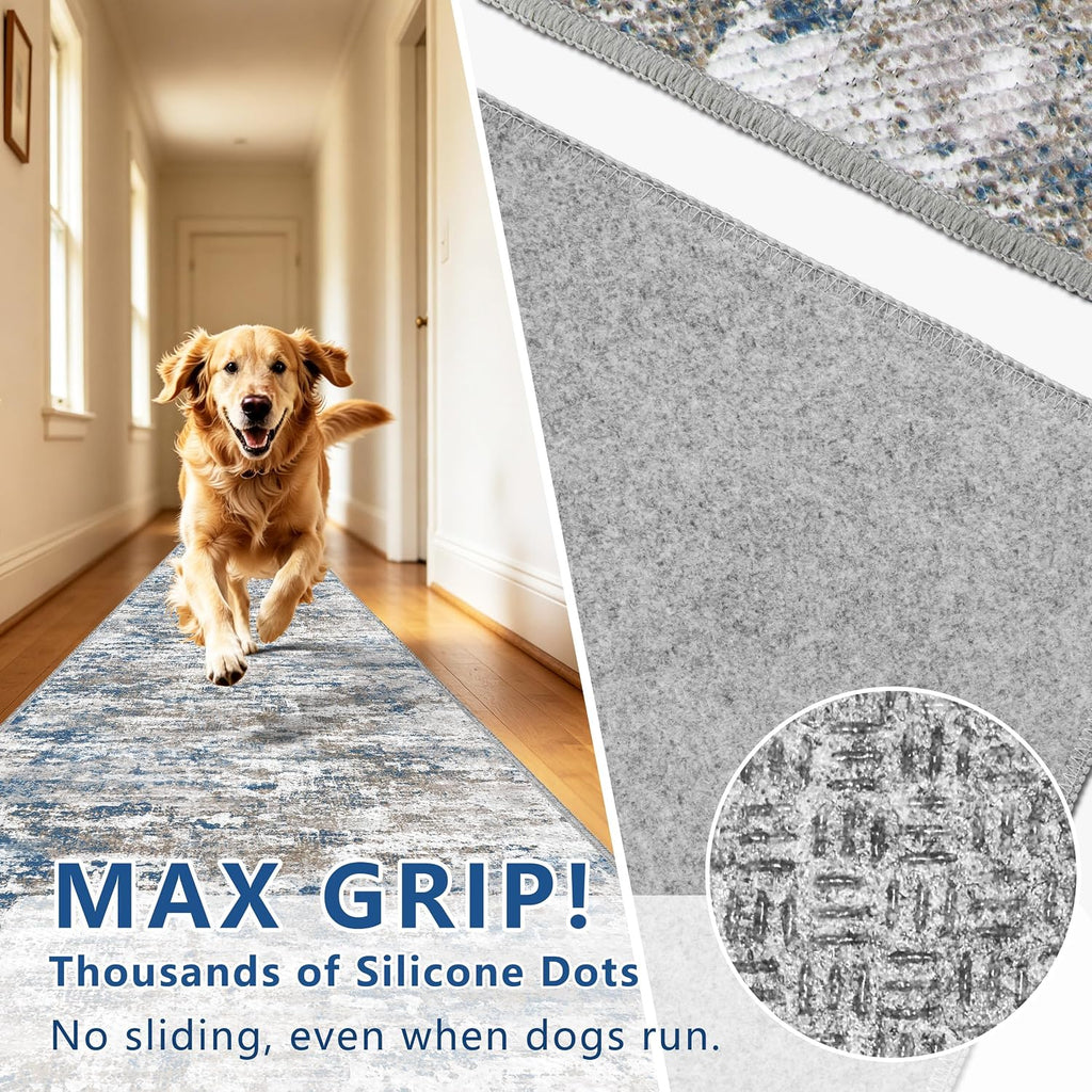 Modern Washable Non‑Slip Hallway Runner Rug